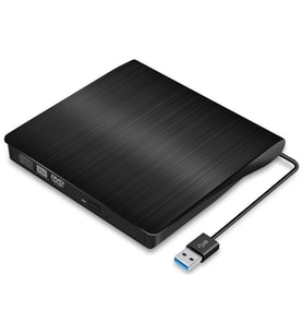 TAPLİN Harici Dvd Rw Usb 3.0 Ultra İnce Cd Dvd Yazıcı Okuyucu - TD-204 (Siyah)