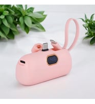 Kişiye Özel Dijital Powerbank 5000 Mah Pembe