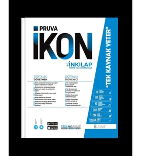 Pruva Akademi Yayıncılık 8. Sınıf İkon T.C İnkilap Tarihi ve Atatürkçülük Konu Anlatım Kitabı