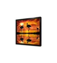 Flamingolar Çerçeveli Mdf Tablo