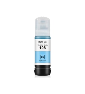 OKUR Epson 108 Mürekkep(Muadil) L8050, L18050 Light Cyan 70ml (Açık Mavi)