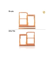 Samsung Galaxy A40 Sim İç Yuvası Çiftli Çiftli sim yuvası ikili sim tepsisi çiftli sim aparatı dual sim çekmecesi