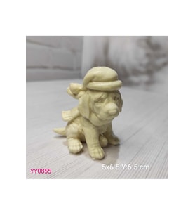 YY0855 Yılbaşı Şapkalı Köpek Silikon Kalıp