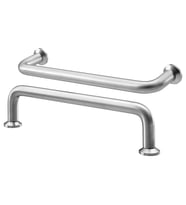 Ikea BAGGANÄS kulp 143 mm, 2 adet (Gümüş)