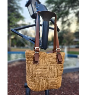 Beymen Model Taba Patchwork Kağıt İp Çanta