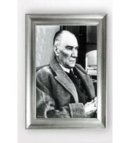 Gümüş Çerçeveli Atatürk Tablo cv703