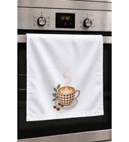 Valerine Life El Kurulama Havlusu 30x50cm Mutfak, Fırın için Pamuklu Emici Köpüklü Keyif