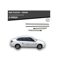 RENAULT SYMBOL 2009 ÜZERİ YAN KAPI KORUMA ÇITASI PLASTİK + KROM