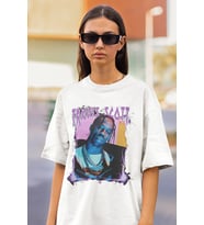 Şarkıcı Travis Scott Baskılı Unisex Oversize Rapper Tişört