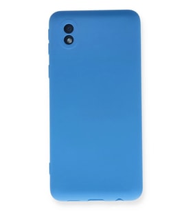 Newface Samsung Galaxy A01 Core Kılıf Nano içi Kadife Silikon - Mavi