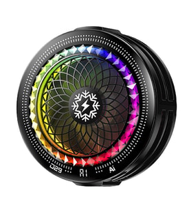 HADRON TH29 Klipsli Telefon Soğutucu Fan RGB Led Isı Göstergeli Siyah
