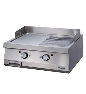 Öztiryakiler Gazlı Grill Plate, Yarı Oluklu, 80x90x30 Cm, Ogg 8090 1/2 N