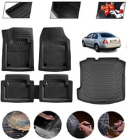 Volkswagen Bora 1999-2006 Uyumlu Paspas Araca Özel Bagaj Havuzu MBS Siyah