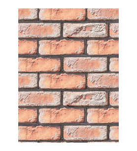 Dreamwall 3D Tuğla Desenli Silinebilir Sağlık Dostu Tekstil Duvar Kağıdı (Çok Renkli)