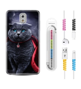 Samsung Note 3 4 5 8 9 20 Ultra 10 Lite Kılıf Kablo Koruma Spiral Silikon Super Cat 1666