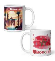 Fas Kupa Bardak 2 Adet Seyahat Hatıra Morocco Mug (Karışık)