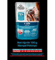 Petlovebutik Frendi Balıklı Lezzetli Soslu 100gr* 10 ADET  Kedi Yaş Maması