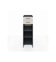 Kronos Dolap 2 Raflı 2 Çekmeceli 44x59x134 Antrasit-Aytaşı