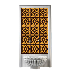 Armada Çini 60x100 Cm SP 101 Kahve Serigraf Türk Hamamı Pano
