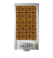 Armada Çini 60x100 Cm SP 101 Kahve Serigraf Türk Hamamı Pano