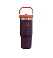 STANLEY 10-09993-538 PİPETLİ THE ICEFLOW FLİP STRAW 0.88 L. PASLANMAZ ÇELİK TERMOS MOR TURUNCU