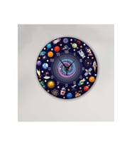 bilge çocuk Tasarımlı Duvar Saati 30 x 30 CM (Karışık)