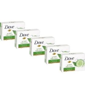 Dove Beauty Cream Bar Katı Güzellik Sabunu Fresh Touch Nemlendirici Etkili 90 g x5