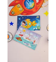 Okul Öncesi Başlangıç Yapboz Uzaya Yolculuk Ve Deniz Araçları Ahşap Puzzle Set