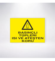 Basınçları Tüplerı Isı ve Ateşten Koru 21x28 Arkası Yapışkanlı Levha