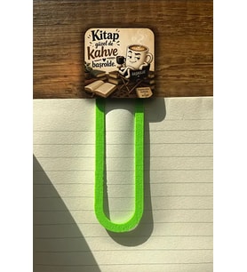 Kahve Başrolde Kitap Ayracı