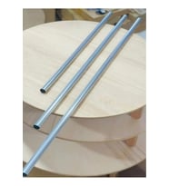 3'lü Alüminyum Paslanmaz Metal Masterchef Pratik 60-80- 100 cm Hamur, Yufka Açıcı Oklava