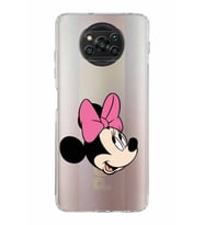 Xiaomi  Poco X3 Pro  Kamera Korumalı Kapak Minnie Mouse Tasarımlı Şeffaf  Kılıf