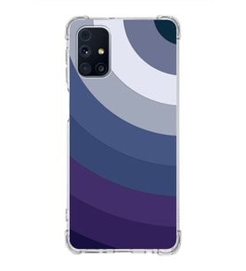 Samsung Galaxy M31s  Köşe Korumalı Antişok Kapak Renk Cümbüşü Tasarımlı  Silikon Kılıf (Şeffaf)