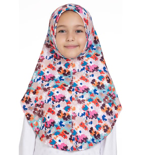 Bebe Mavisi Pratik Hazır Geçmeli Genç Tesettür Bone Jakar Desenli Hijab 2408_11