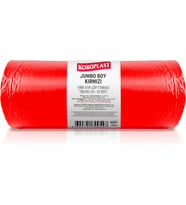 Büzgülü Tıbbi Atık Poşeti Jumbo Boy 80x110 cm 10x10'lu Sızdırmaz Yırtılmaz Profesyonel Çöp Poşeti, Geri Dönüştürülebilir Kolay Bağlanır Tıbbi Atık Torbası, Hastane, Klinik Büzgülü Çöp Poşeti