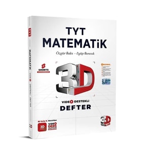 3D TYT Matematik Defter Video Destekli