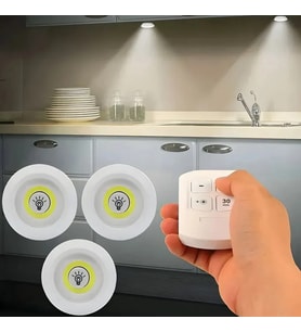 Cob Led Aydınlatma Pilli Kumandalı 3 Adet Volemi V-3+1