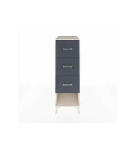 Kronos Dolap 3 Çekmeceli 44x59x134 Aytaşı-Antrasit