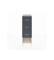 Kronos Dolap 3 Çekmeceli 44x59x134 Aytaşı-Antrasit