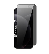 iPhone 17 Uyumlu Tam Kaplayan Hayalet Cam Siyah Karartma Ekran Koruyucu Cam Anti-Static
