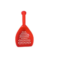 Jumbo Kedi Kumu Küreği 04804  30 cm Güçlendirilmiş Sert Plastik Elek (6 Renk) (Turuncu)
