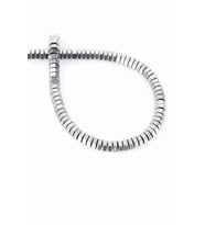 Hematit Doğal Taş Parlak Gümüş Daire Kesim 6x2mm Dizi [AA]