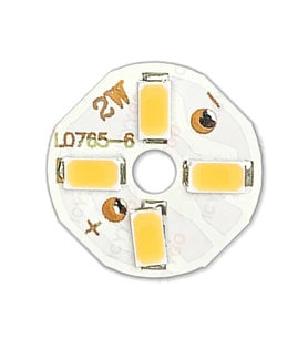 5730 6V 2W 20mm Beyaz 4 Ledli Modül Aluminyum Pcb Lamba Halka Led Aydınlatma Işık