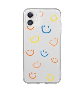 Iphone 11 Uyumlu Gülücük Tasarımlı Şeffaf Telefon Kılıfı