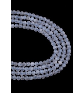 4 MM Akik Taşı Dizi - DZ4099-A (Mavi)
