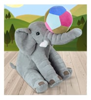 Uyku Arkadaşı Gri Fil 65 cm Baby Soft Top HEDİYELİ (Gri)