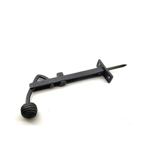 Antika Tarz Dekoratif Pirinç Ayarlı Panjur Stoperi - 150x55 Mm, Oksit