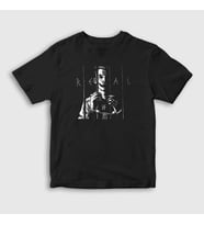 Presmono Unisex Çocuk Siyah Real Rapper NF T-Shirt 304968tt