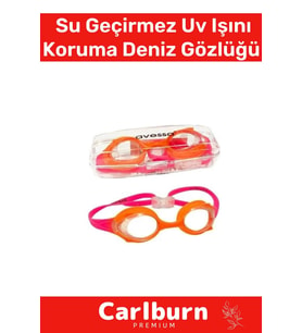 Deluxe Ayarlanabilir Kayış Su Geçirmez Uv Işını Koruma Silikon Plastik Antifog Çocuk Deniz Gözlüğü