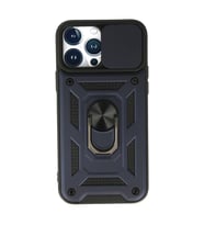 13 Pro Kılıf Pars Lens Yüzüklü - Lacivert